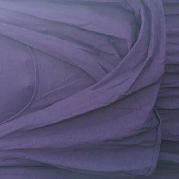 Bright purple cotton knit dress - Picture 2 of 6